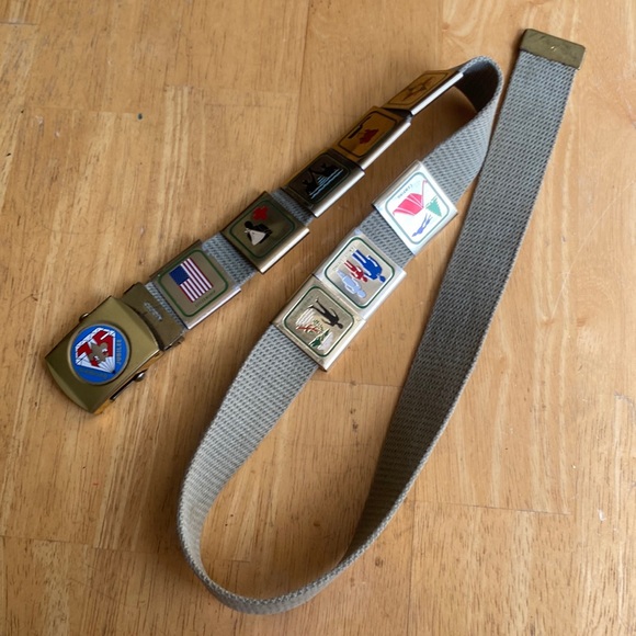 Boy Scouts Of America 1985 75th Diamond Jubilee Bsa 80s Vintage Belt - Picture 1 of 7
